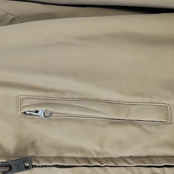 VINTAGE 90'S AMERICAN EAGLE Full Zip Tan Men's Jacket XL/TG - Picture 3 of 13